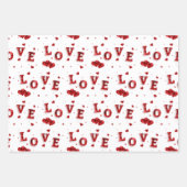 ロマンチック ラブ 包装紙 ラッピングペーパーシート (正面)