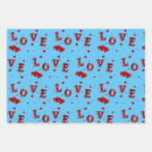 ロマンチック ラブ 包装紙 ラッピングペーパーシート (正面3)