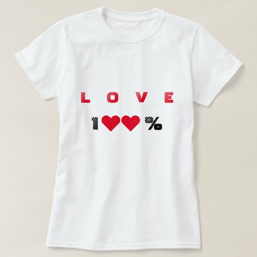 ロマンチック ラブ Tシャツ (デザイン正面)