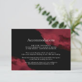 ロマンチック レッド ウォーターカラー アコモデーション エンクロージャーカード (スタンド正面)