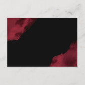ロマンチック レッド ウォーターカラー アコモデーション エンクロージャーカード (裏面)