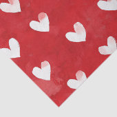 ロマンチック レッド ホワイト ハーツ ブライダルシャワー 薄葉紙 (詳細)