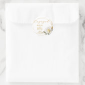 ロマンチック ローズゴールド 婚約 ラウンドシール (バッグ)