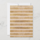 ロマンチック ローズゴールド 秋のリース SWEET 16 モノグラム 招待状 (裏面)