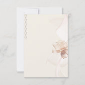 ロマンチック ローズ ウェディング RSVP カード (裏面)