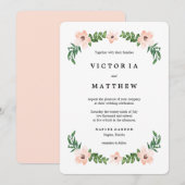 ロマンチック ヴァインズ ウェディング 招待状 (正面/裏面)