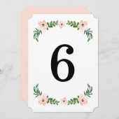 ロマンチック ヴァインズ テーブル ナンバー 招待状 (正面/裏面)