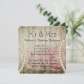 ロマンチック&ヴィンテージウェディングボークリニューアル招待状 招待状 (スタンド正面)