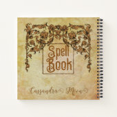 ロマンチック、ヴィンテージ、アンティーク魔導書 ノートブック (裏面)