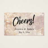 ロマンチック、ヴィンテージ、フローラドリンクチケットカードパック (裏面)