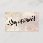 ロマンチック、ヴィンテージ、フローラ新しいアドレス挿入カード エンクロージャーカード (裏面)