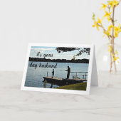 "ロマンチック" & "非常に愛する"夫の誕生日 カード (黄色い花)