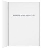 ロマンチック – You Float My Boat |愛のグリーティングカード (内側 (右))