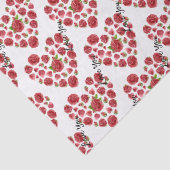 ロマンチックI愛あなた赤いバラハート 薄葉紙 (詳細)