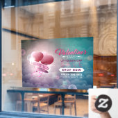 ロマンチックI Love You Valentine's Day限定販売 ウィンドウサイン (カフェ窓)