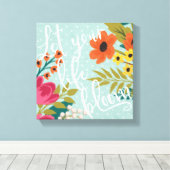 ロマンチックX |ライフ開花 キャンバスプリント (インサイチュ (ウッドフロア))
