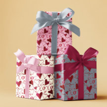 ロマンチックXXOO書道ハートバレンタインデー