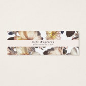 ロマンチッモダンクフラワーフローラギフトレジストリ挿入 (裏面)