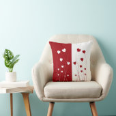 ロマンチッモダンク·レッド·ホワイト·ラブ·ハート クッション (椅子)