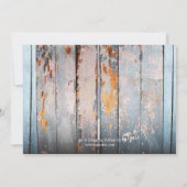 ロマンチッ素朴クフローラウッド引っ越し祝いパーティー招待状 招待状 (裏面)