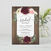 ロマンチッ素朴ク·グリーン·ブライダル·シャワーの招待 プログラム (スタンド正面)