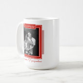 ロマンチパーソナライズされたックなバレンタインデーの写真 コーヒーマグカップ (正面左)