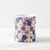 ロマンチパーソナライズされたックな春のガーリー花 コーヒーマグカップ (中央)