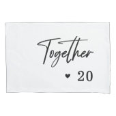 ロマンチモダンックカ結婚ップルの記念日の寝室 枕カバー (正面左)