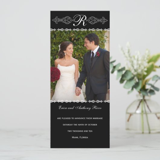 ロマンチモノグラムのックな発表 招待状 (スタンド正面)