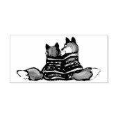 ロマンチユニークックキツネデザイン結婚ズバレンタインラブ ラバースタンプ (インプリント)