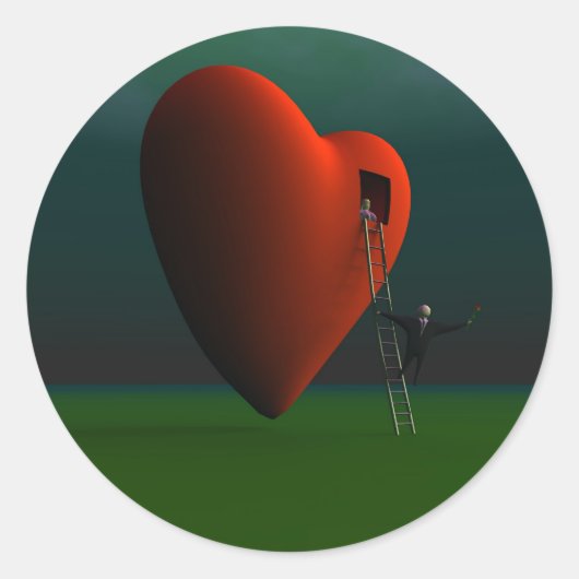 ロマンチングステッカー ラウンドシール (正面)