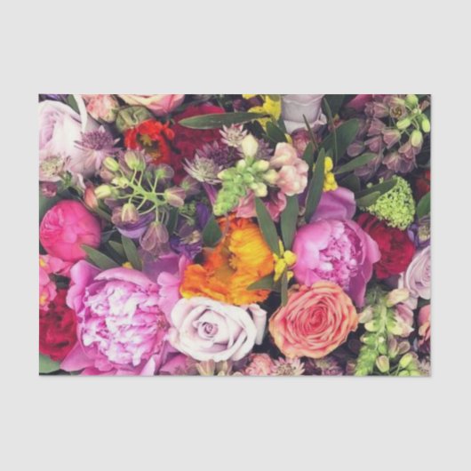 ロマンチ数々のックな色のフローラ  薄葉紙 (正面)