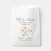 ロマンチ素朴ックバラ庭園の結婚式ありがとう フェイバーバッグ (正面)