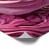 ロマンチ結婚ックのカップルエレガントフレーム ポスター (角)