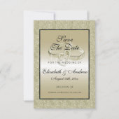 ロマンチ結婚ックのリングや輪、金ゴールド結婚グリッター セーブザデート (正面)