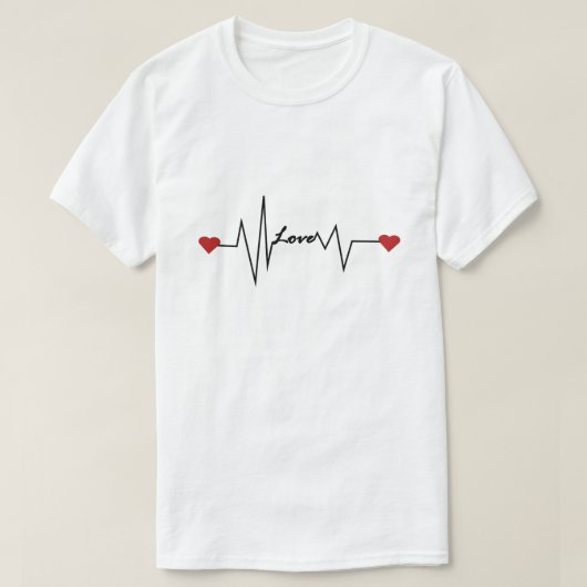ロマンティックでミニマルなデザイン Tシャツ (デザイン正面)