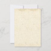 ロマンティックでヴィンテージな熱気球の結婚式出欠確認 出欠カード (裏面)