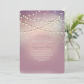 ロマンティックなイルミネーション　エンゲージメントパーティー招待状 招待状 (スタンド正面)