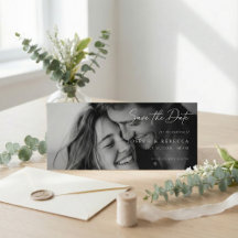 ロマンティックなエレガントスクリプト写真の結婚式