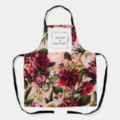 ロマンティックなシャープな菊のゴッサマー ピンク エプロン (正面)