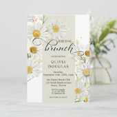 ロマンティックなダイシー ボタニカル フラワーの結婚前お披露目パーティー 招待状 (スタンド正面)