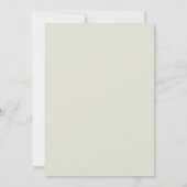 ロマンティックなダージー ボタニカル フラワーの結婚前お披露目パーティー 招待状 (裏面)