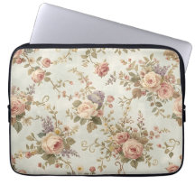 ロマンティックなバラと野の花 ヴィンテージ ガーランド