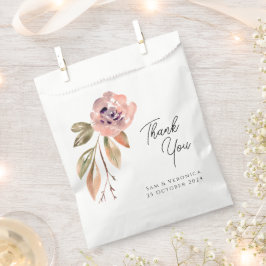 ロマンティックなバラ色のマーブルの水彩 フェイバーバッグ