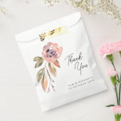 ロマンティックなバラ色のマーブルの水彩 フェイバーバッグ (封をした状態)