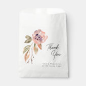 ロマンティックなバラ色のマーブルの水彩 フェイバーバッグ (正面)