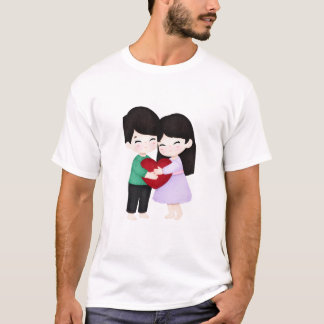 ロマンティックなバレンタインデークォートTシャツ Tシャツ