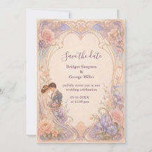 ロマンティックなパステルアールヌーヴォーの結婚式の花