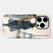 ロマンティックなパリの街並みプリント Case-Mate iPhoneケース (裏面 (横))