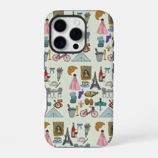 ロマンティックなパリ iPhoneケース (裏面)